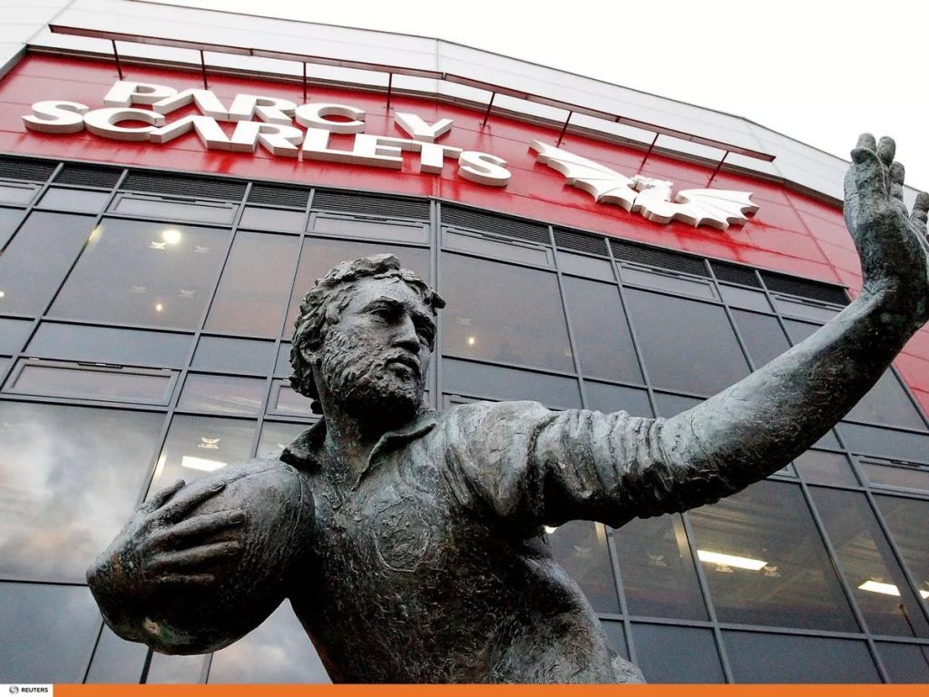 Gravs-monument-at-Parc-y-Scarlets-home-of-The-Scarlets-Regional-Team