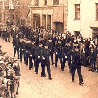 V.E Parade Causeway St, Kidwelly, Carmarthenshire County Constabulary c.1944